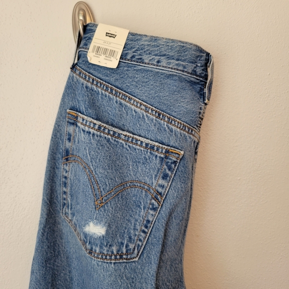NWT Levi's Ribcage Straight Ankle Jeans, Distressed, After Love, Size 29x27 - Picture 8 of 15